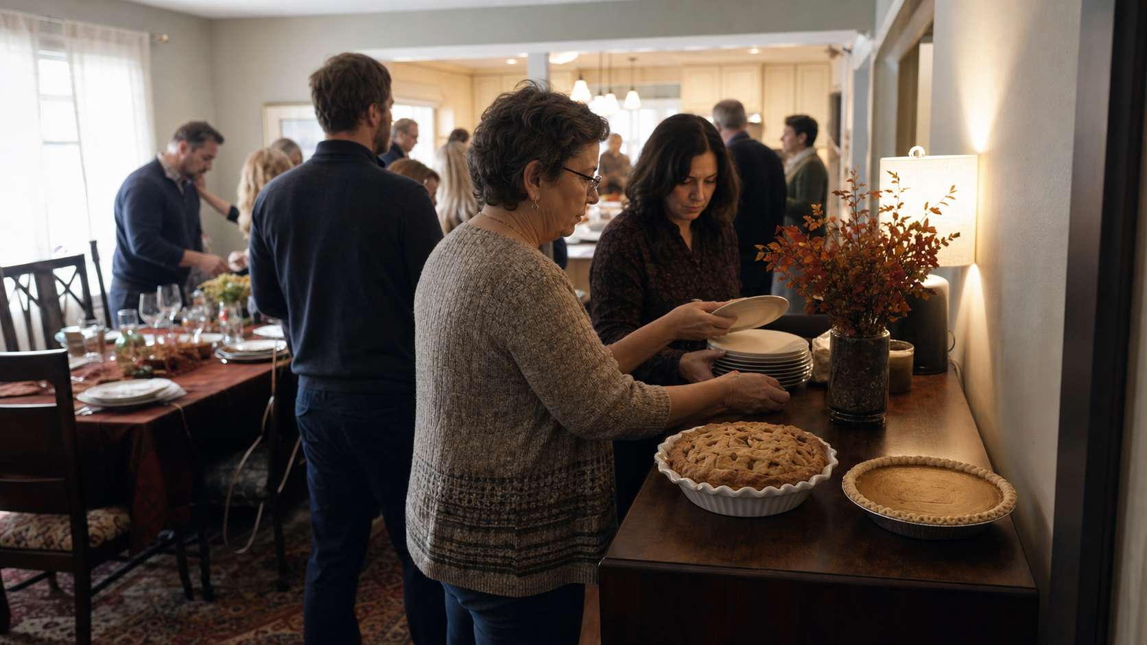 Illustrated story preview for My Aunt Said The Holiday Table Was Casual Until I Put Her Store-Bought Pie Beside Mine