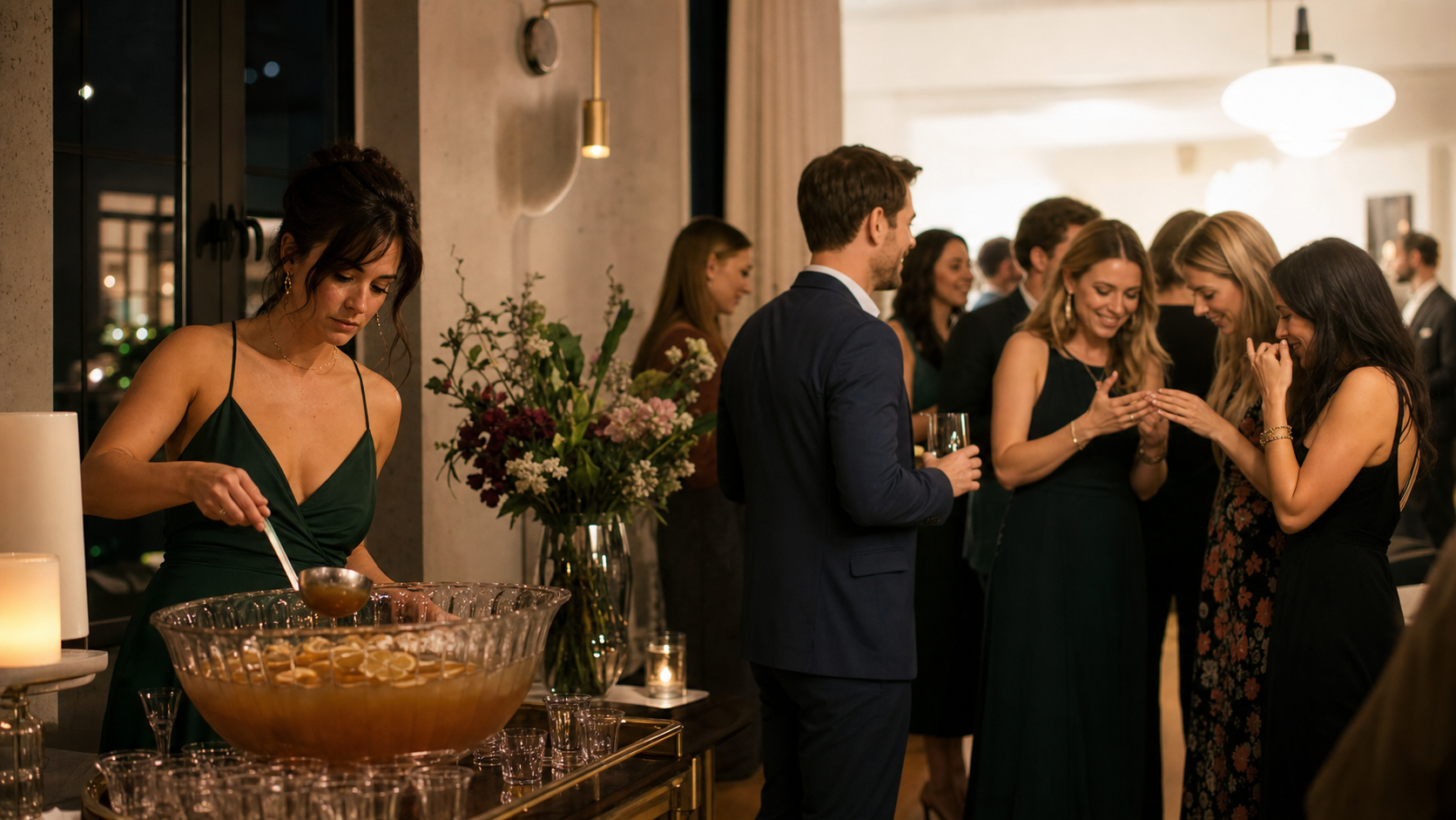 Illustrated story preview for Why Everyone Noticed the Best Friend Serving Punch at Her Own Engagement Party