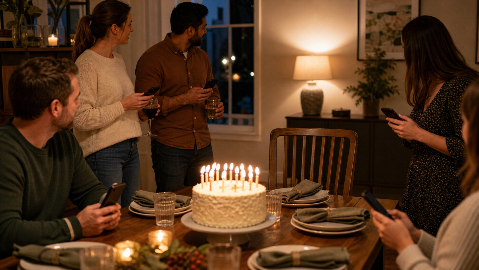 Illustrated story preview for Why Were the Birthday Candles Lit Before She Sat Down?