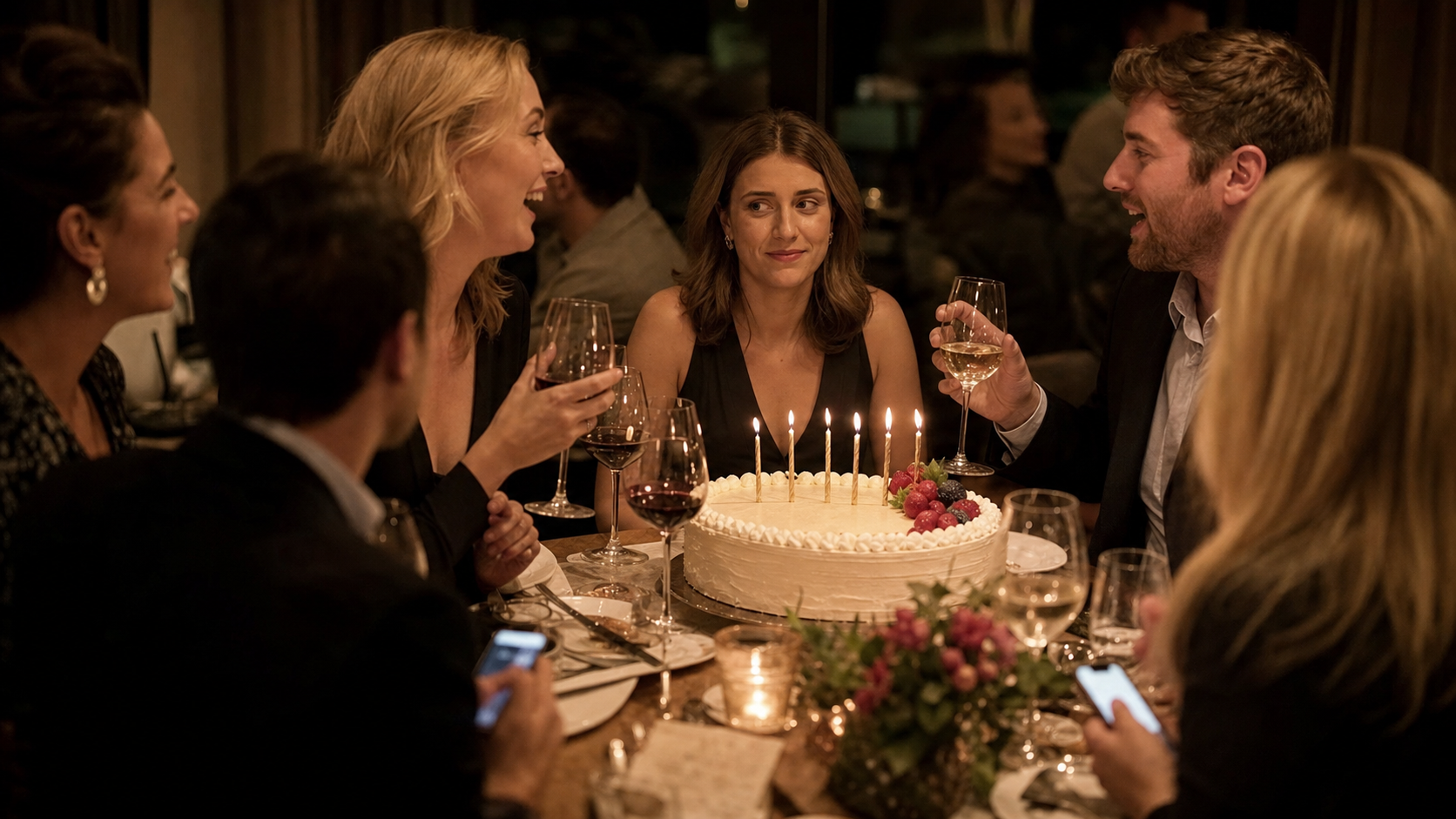 Illustrated story preview for Why Was Her Birthday Toast About Everyone Except Her?