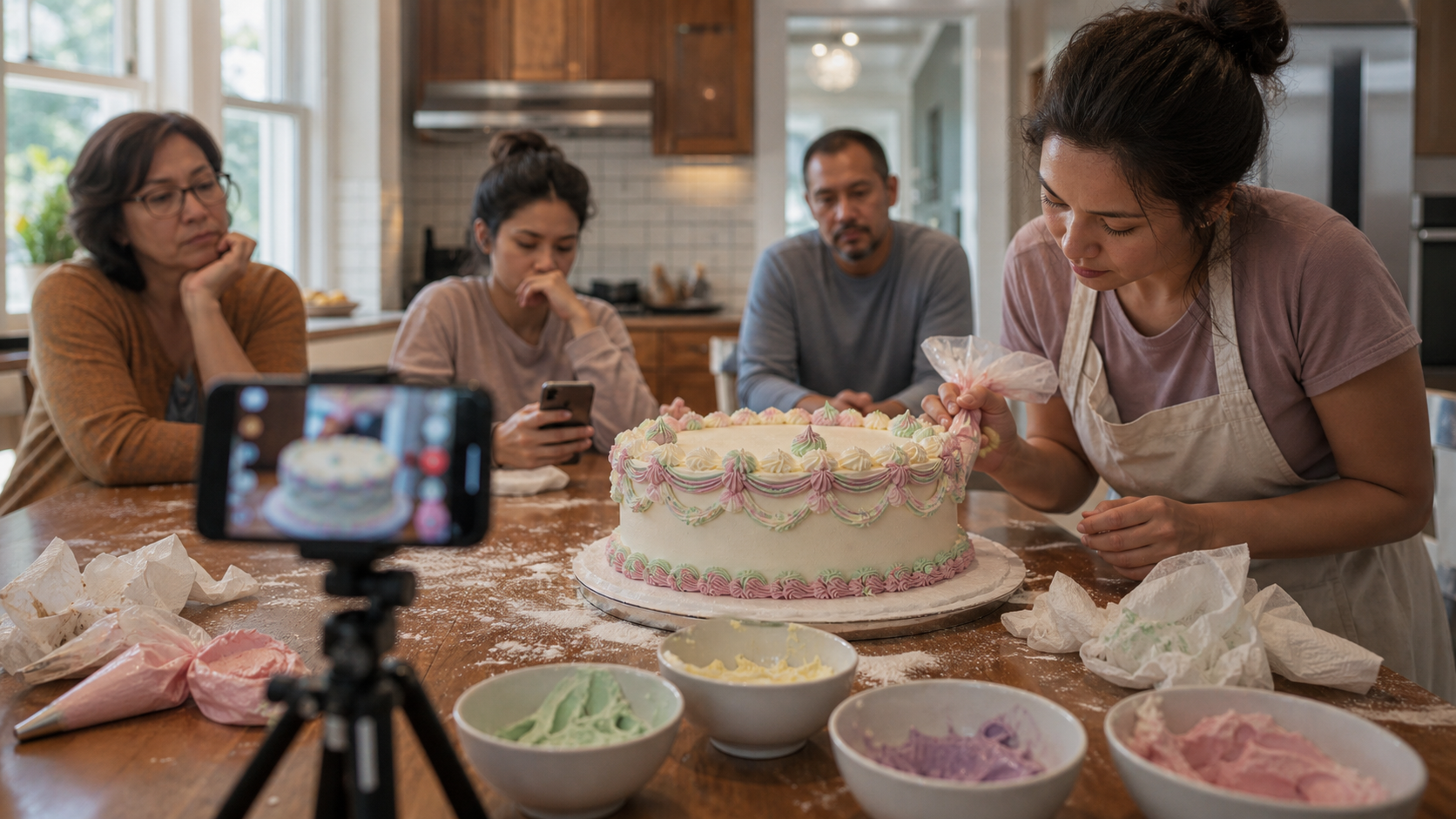 Illustrated story preview for The Cake Decorating Reel Became a Debate About Who Gets Celebrated