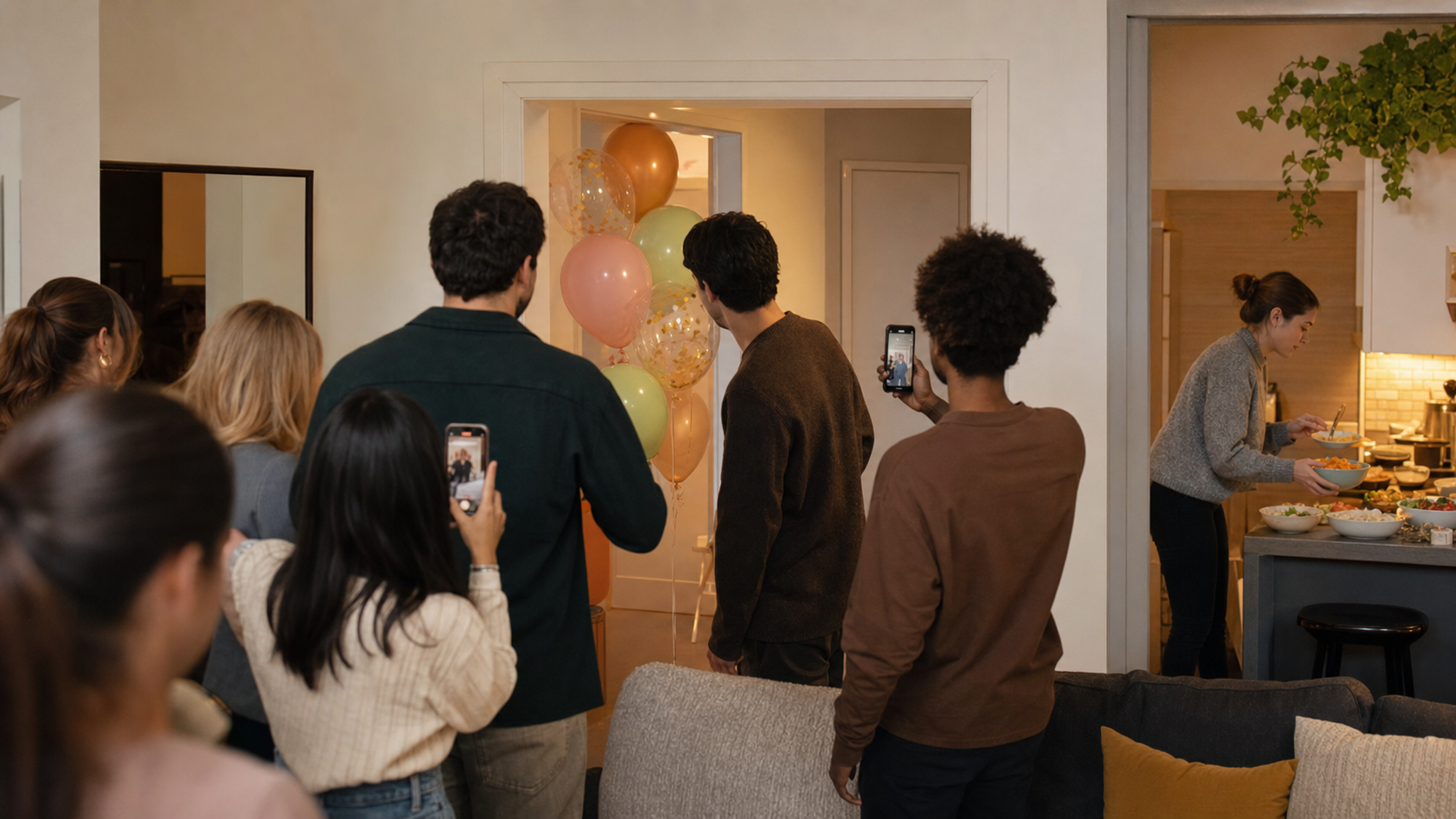 Illustrated story preview for The Comments Noticed The Friend Refilling Snacks During The Surprise