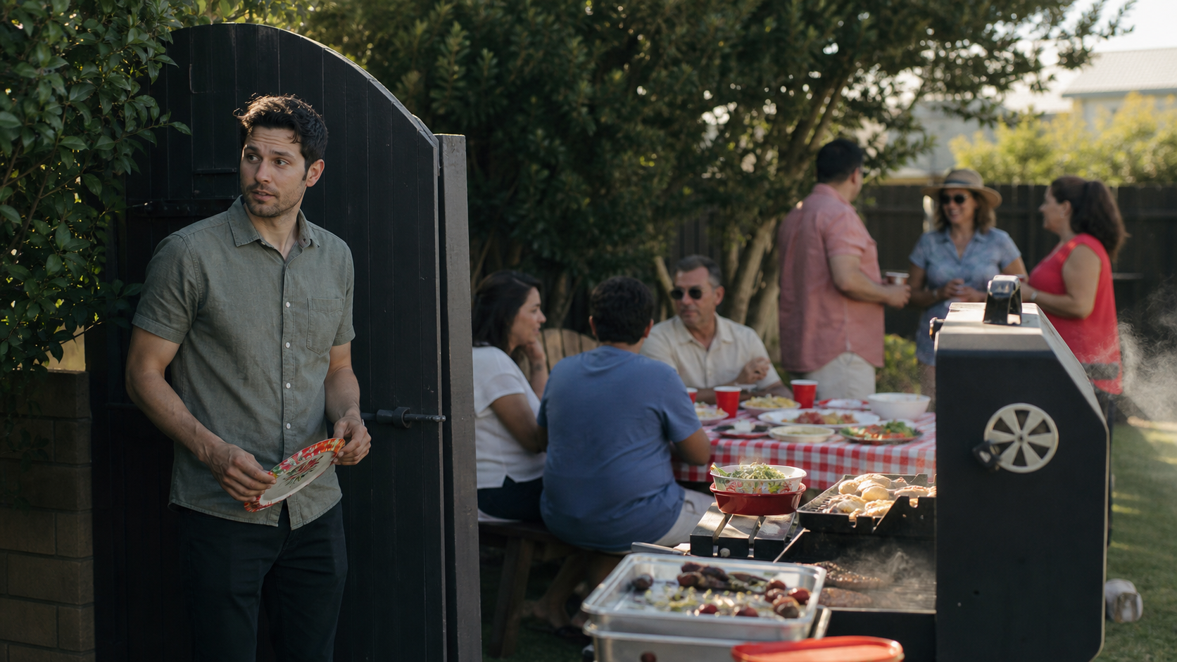Illustrated story preview for My Dad Invited My Ex to the Barbecue Because He Did Not Want Drama