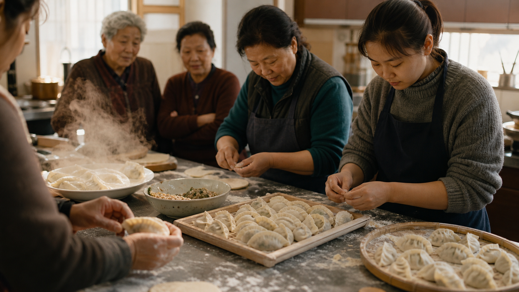 Illustrated story preview for The Dumpling Video Became A Debate About Kitchen Credit