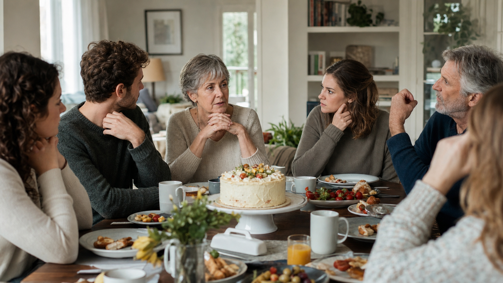 Illustrated story preview for The Family Brunch Got Quiet When Grandma Asked Who Paid for the Cake