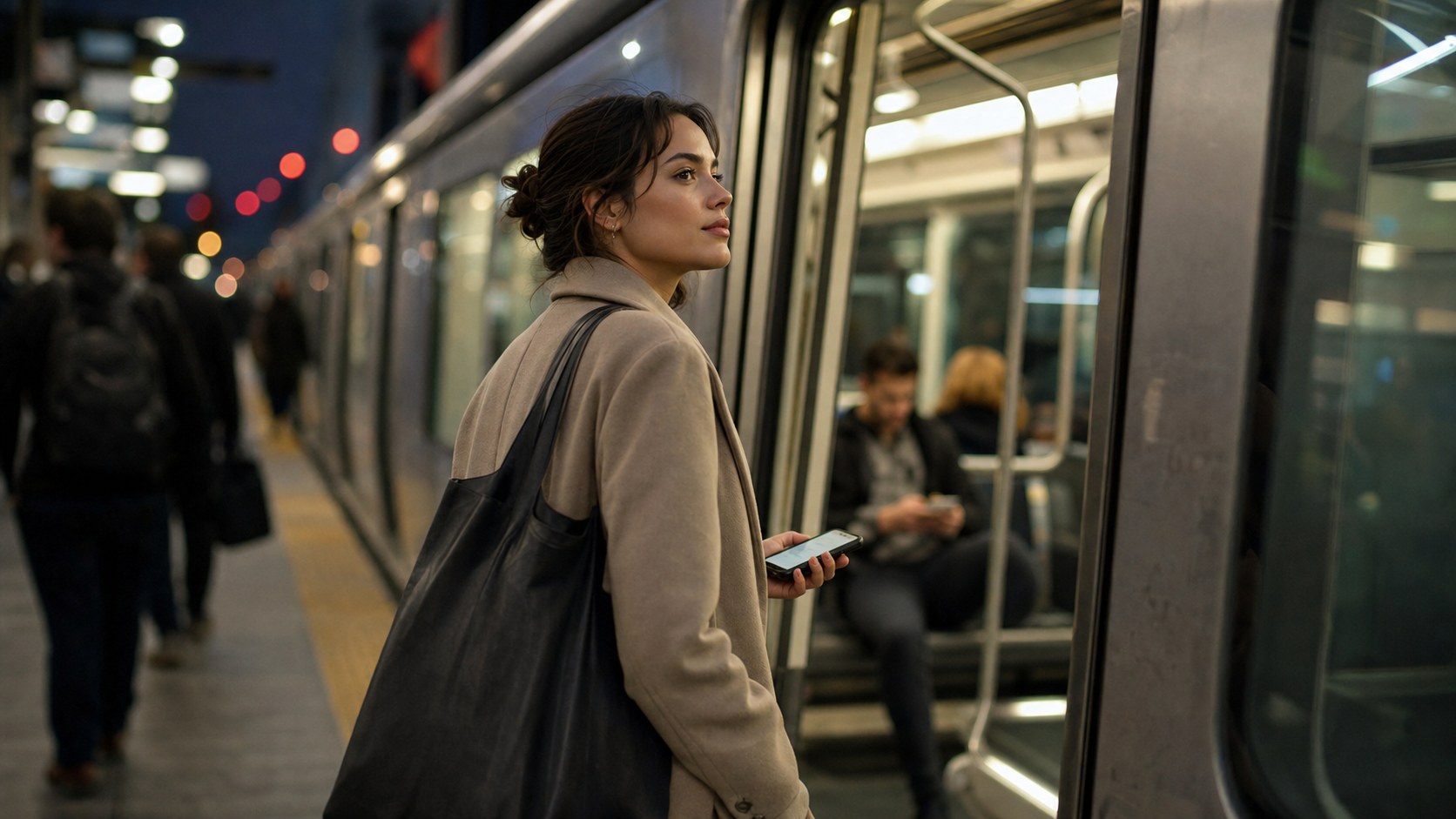 Illustrated story preview for He Said He Loved Independent Women Until I Took the Train Home Without Waiting