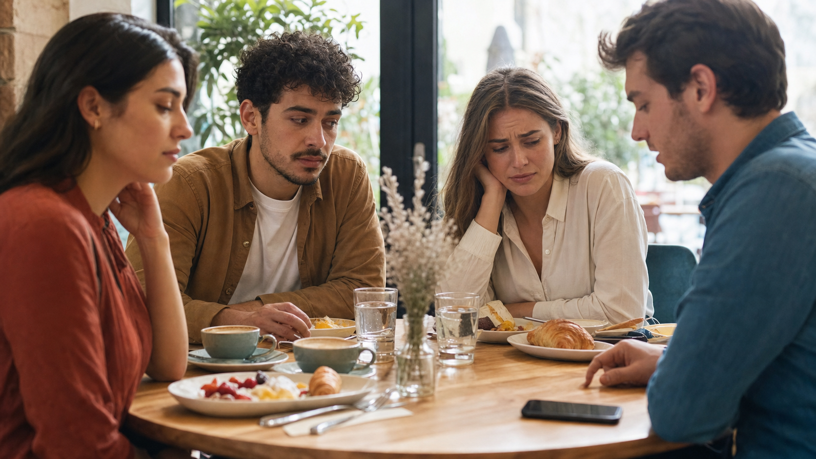 Illustrated story preview for He Said Privacy Was Important Until He Read My Message Preview Out Loud At Brunch
