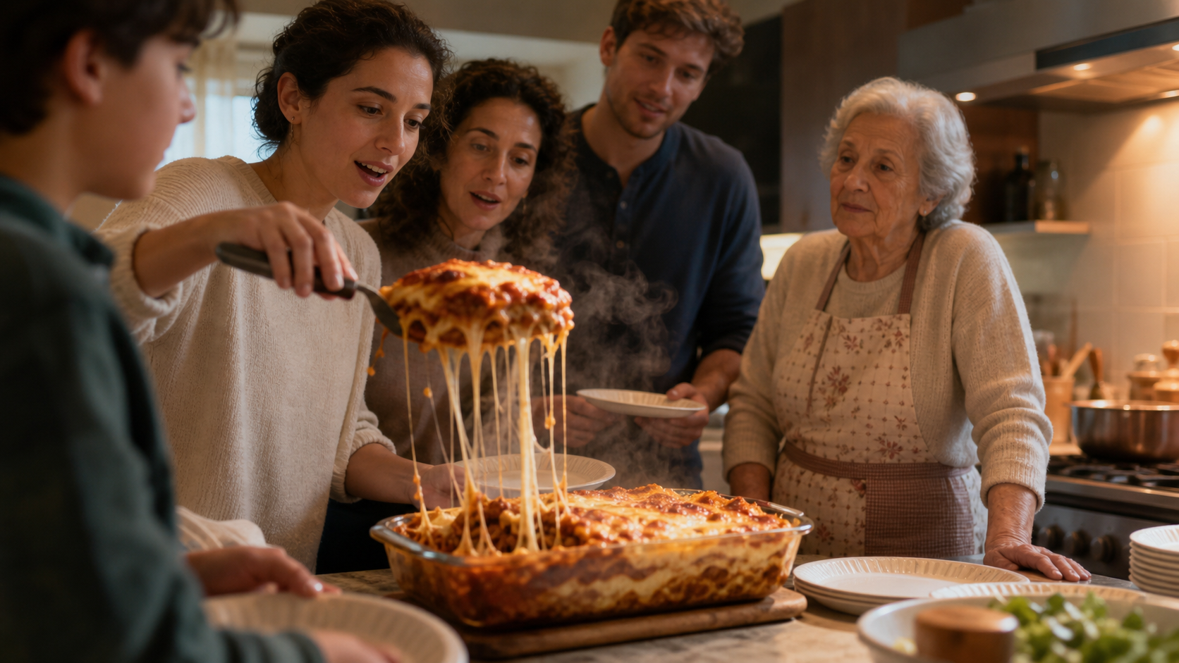 Illustrated story preview for The Lasagna Reel Made Everyone Admit Who Really Cooks for Family Parties