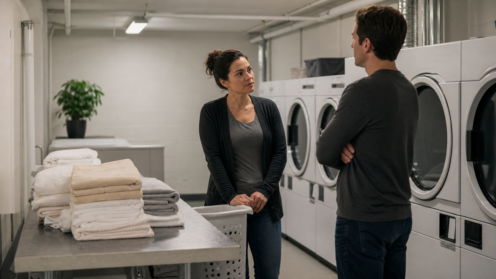 Illustrated story preview for My Neighbor Said the Laundry Room Wasn’t Personal, Then Folded My Towels to Prove a Point