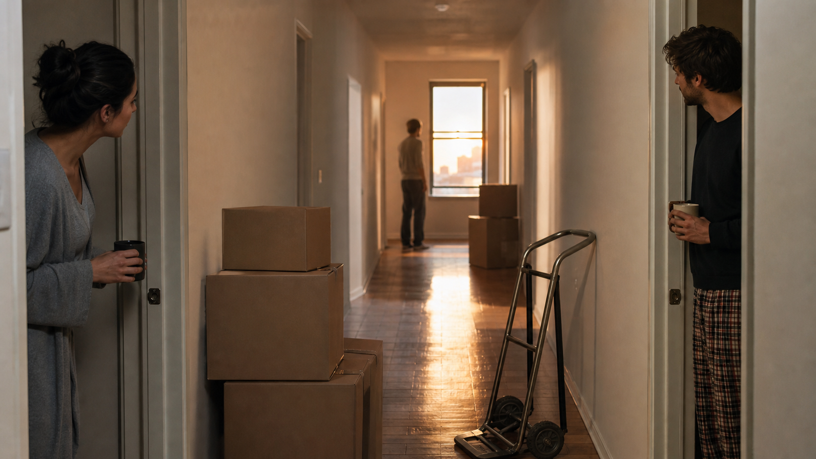 Illustrated story preview for My Neighbor Wanted Quiet Hours Until His Moving Truck Arrived At Sunrise