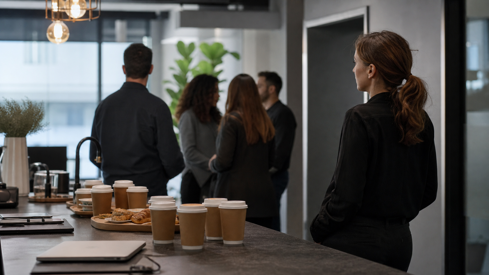 Illustrated story preview for The Office Coffee Order Knew Who Was Invisible
