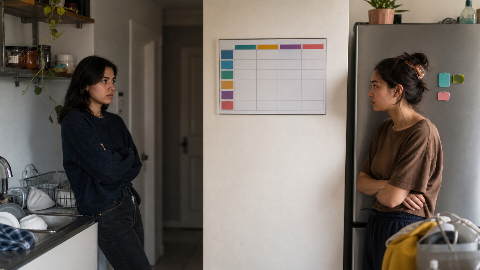 Illustrated story preview for The Comment Section Changed Sides When the Roommate Showed the Chore Chart
