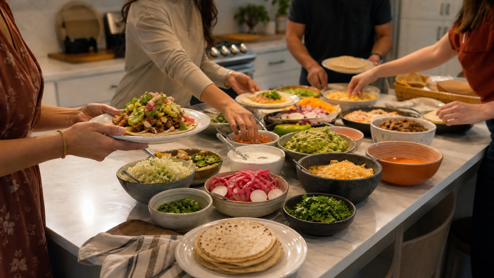 Illustrated story preview for The Taco Board Reel Exposed Who Builds The Best Plate Before Calling Everyone Else Greedy