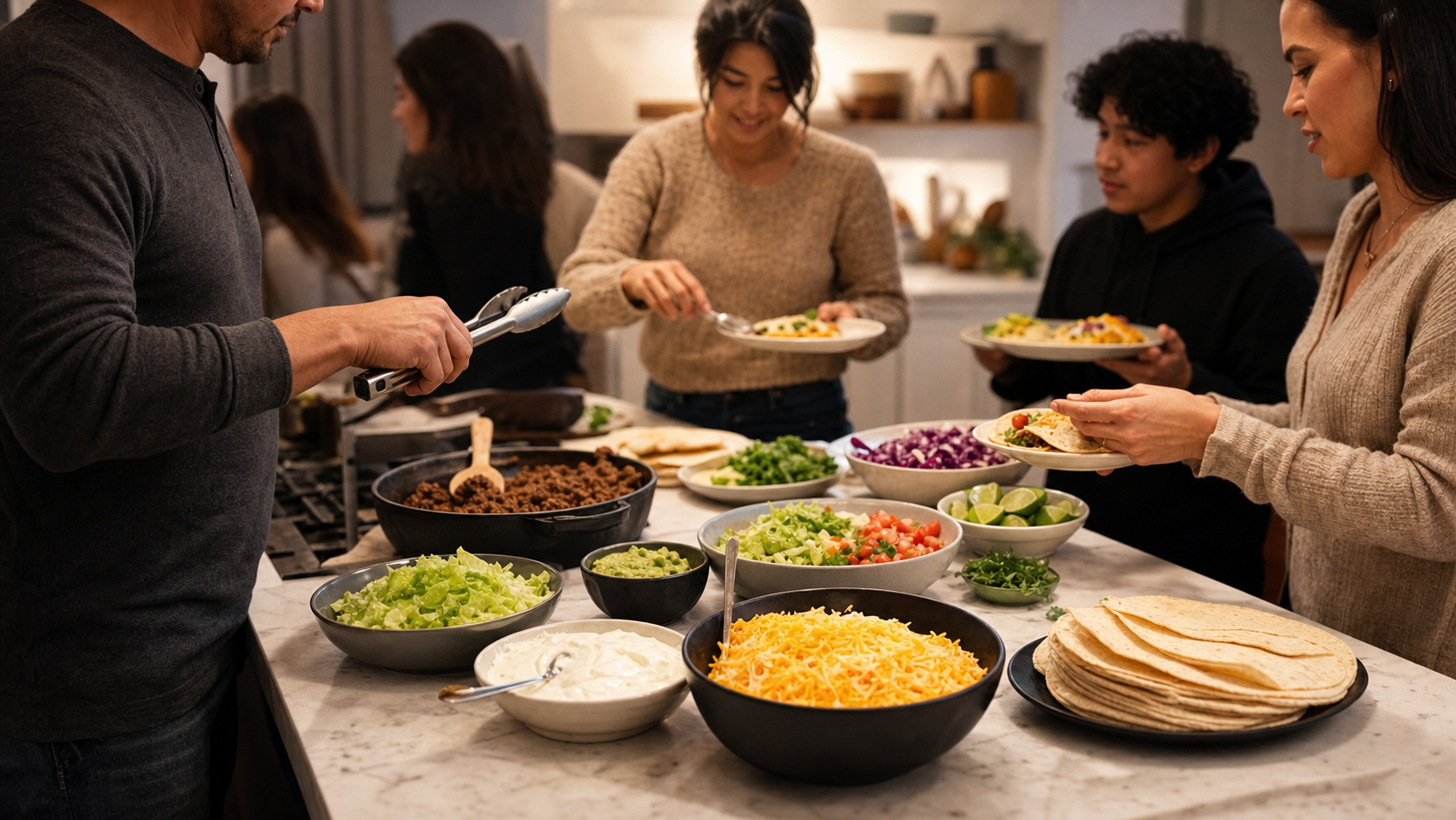 Illustrated story preview for The Taco Night Reel Exposed Who Always Gets Served Last