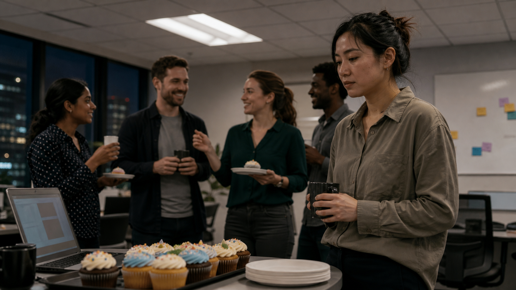Illustrated story preview for My Team Celebrated the Launch Before Asking Who Stayed Late to Fix It